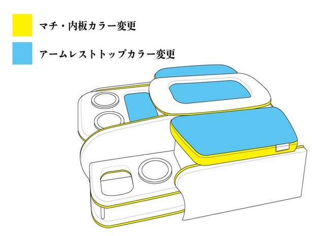 センターコンソールボックス st.2 ワイド用 レザーシリーズ