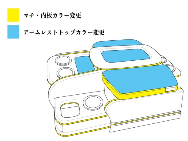 CP センターコンソールボックス st.3 ワイド用 レザーシリーズ