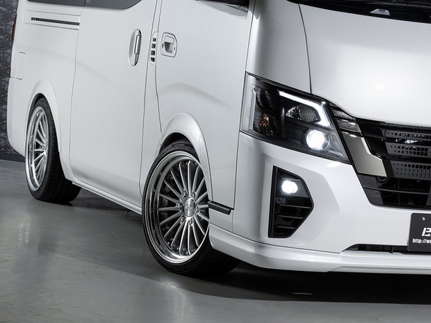 ES オーバーフェンダー ABS製 未塗装/シボピアス■キャラバン NV350キャラバン