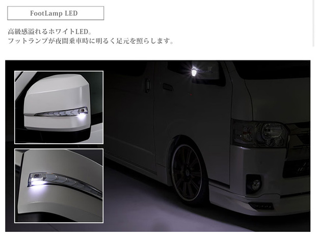 AVEST ドアミラーウインカーレンズ付カバー ホワイトLED×クローム カバー塗装対応 6型以降