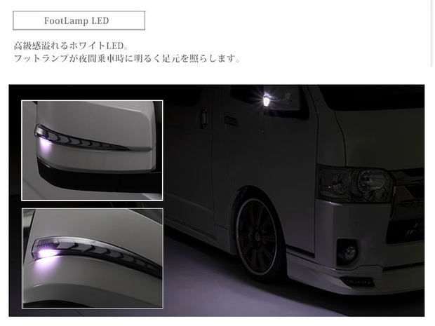 AVEST ドアミラーウインカーレンズ付カバー ホワイトLED×ブロンズ カバー塗装対応 6型以降