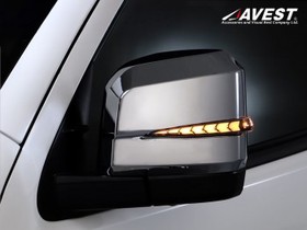 AVEST ドアミラーウインカーレンズ付カバー クロームメッキ レンズ選択  6型以降
