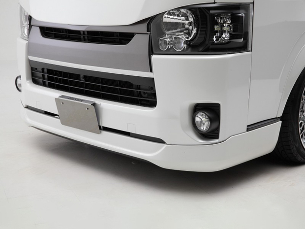 ES　フロントリップスポイラーVer.IV　ABS製 ■ハイエース標準ボディ 4型以降対応