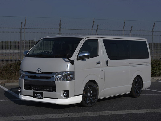 ES　フロントリップスポイラーVer.IV　ABS製 ■ハイエース標準ボディ 4型以降対応