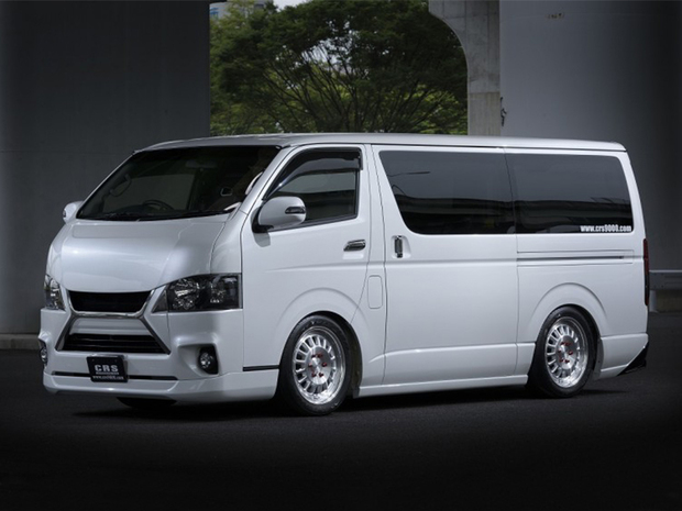 ES　フロントグリルVer.IV　FRP製 未塗装  ■ハイエース 標準ボディ 4型以降対応