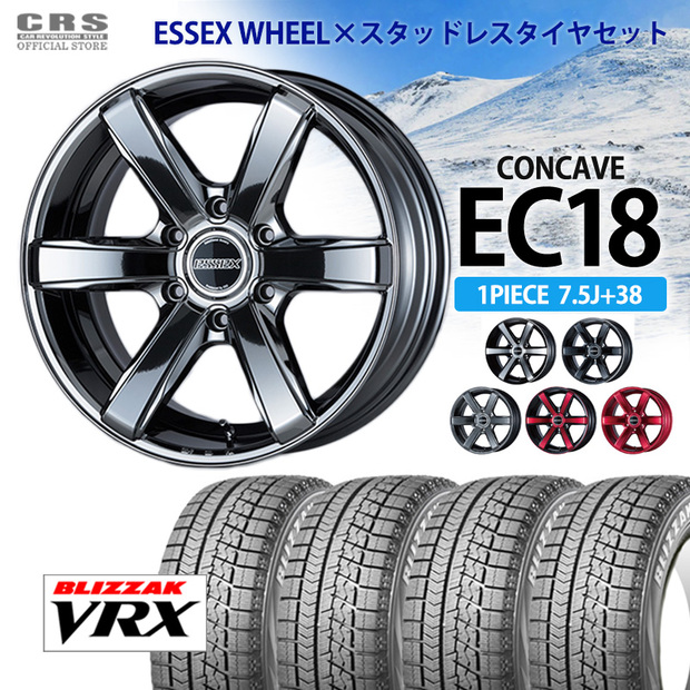 スタッドレスセット EC-18インチ 7.5J+38/ブリヂストン ブリザックVRX3