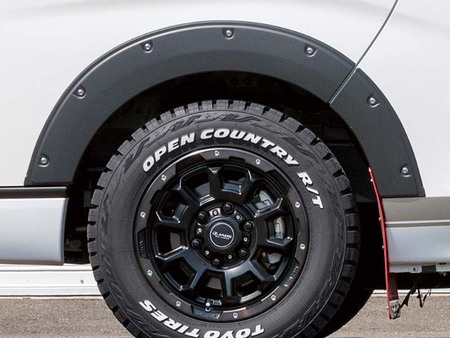 JAOS フェンダーガーニッシュ type-X マットブラック シボ塗装