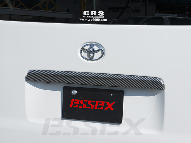 バックドアガーニッシュ　ABS製 ハイエース　4型スマートエントリー&スタートシステム付車専用　