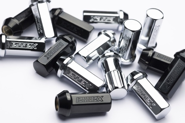 ES　M12×P1.25  17HEX  レーシングナット ブラック/クローム 単品