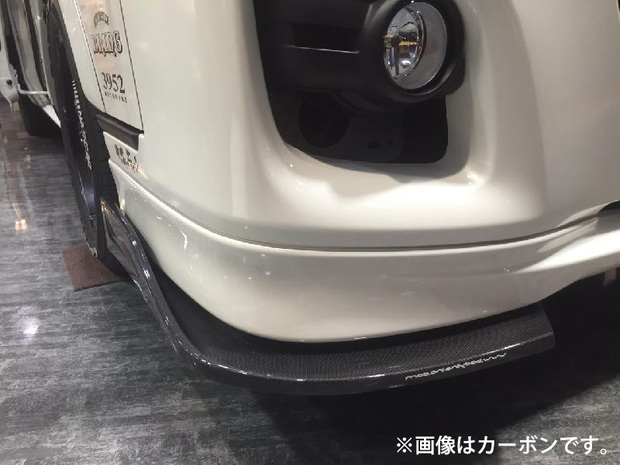 BodyLine　フロントカナード　未塗装/カーボン ■NV350キャラバン用 ナローワイド共通