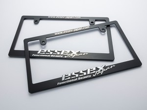 ES  ナンバーフレーム　3Dロゴ　Essexjapan フロントリア共通品