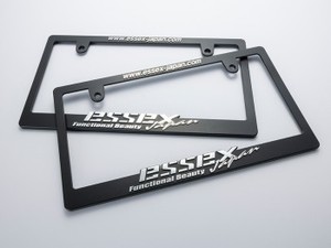 ES  ナンバーフレーム　3Dロゴ　Essexjapan フロントリア共通品