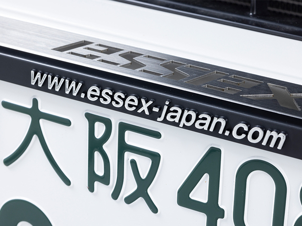 ES  ナンバーフレーム　3Dロゴ　Essexjapan フロントリア共通品