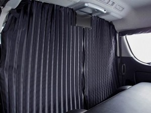 UI センターカーテン ブラック ハイエース用【個人宅代引き不可】