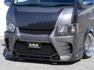 PROGRESSII　フロントバンパー　未塗装/FRP製 ■ハイエース 標準 4型以降