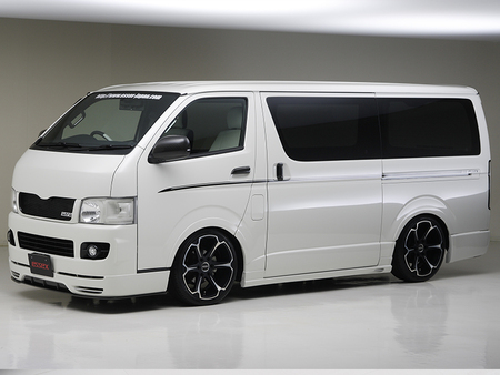 ES サイドステップVer.II FRP製 □ハイエース/レジアスエース 全年式